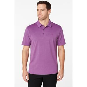 Grand Slam Purple Short Sleeve Collared Button‎ Placket Polo Shirt Shirt Large